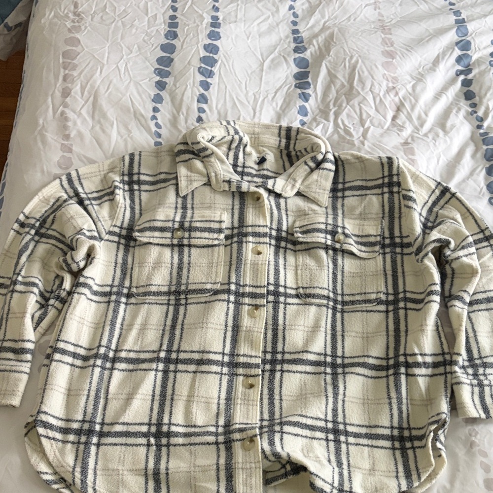 American Eagle Plaid Shacket, XL
